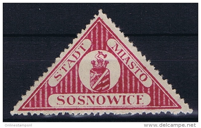Poland: Sosnowiec / Sosnowice, 1916 Fi 5 , MH/* - Ungebraucht