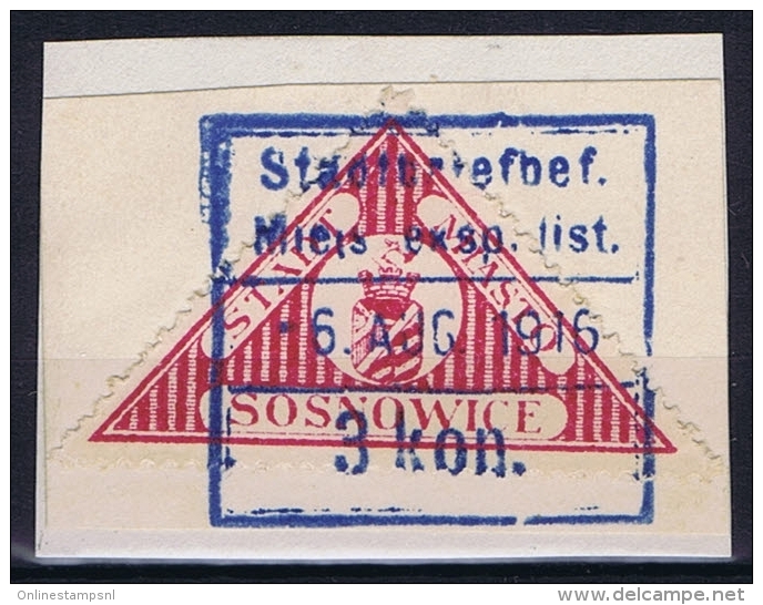 Poland: Sosnowiec / Sosnowice, 1916 Fi 5 , Used - Ongebruikt