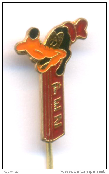 Rare 1976 Pez Dispenser Shaped Enamel Pin Badge - Walt Disney Goofy  PEZ PEZ Pin - Altri & Non Classificati