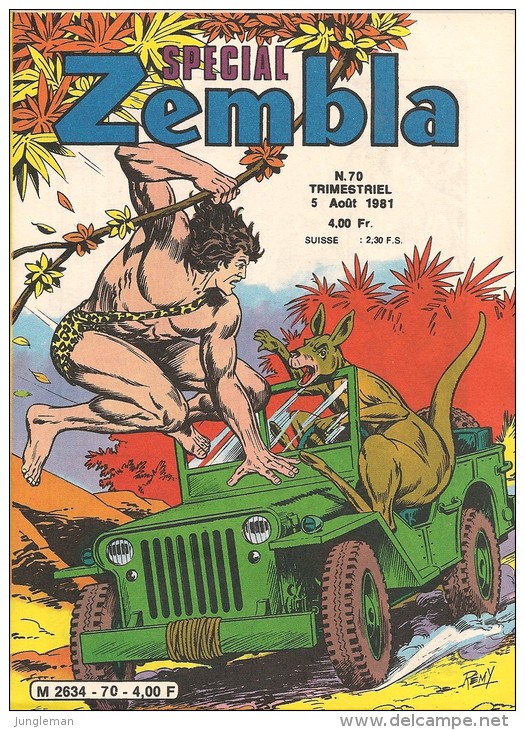 Spécial Zembla N° 70 - Editions Lug à Lyon - Août 1981 - Avec Aussi Benny Des Marais - BD En Bon état - Zembla