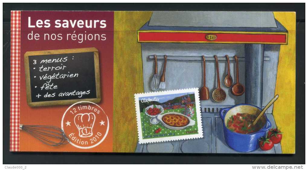 CARNET N° BC443 LES SAVEURS DE NOS REGIONS N° 1 De 12 TIMBRES ADHESIFS AD443 A AD454 NEUF** - Autres & Non Classés