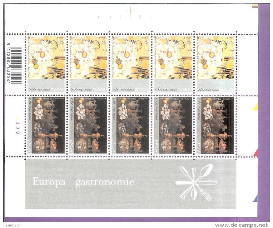 Europa 2005 - Gastronomie - Petit Feuillet De 10 - Non Classés