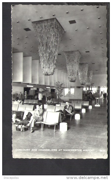 F703 Concourt And Chandeliers At Manchester Airport - Ed. Lansdowne Serie M11 - Old Mini Card Not Used - 1946-....: Moderne