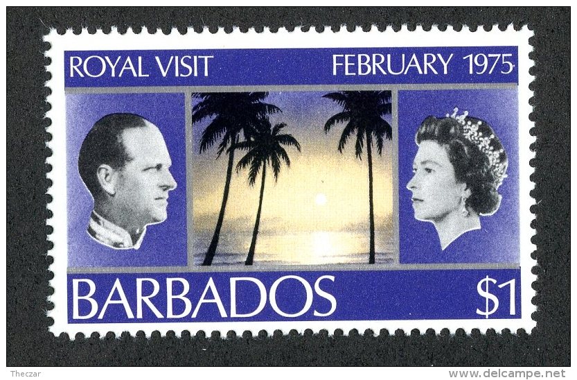 3377x)  Barbados 1975 - Sc# 419 ~ Mnh**  (scv $1.80) - Barbados (1966-...)