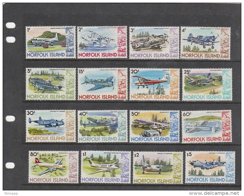 Norfolk Island-1980-81 Aircrafts Set MNH - Norfolk Island