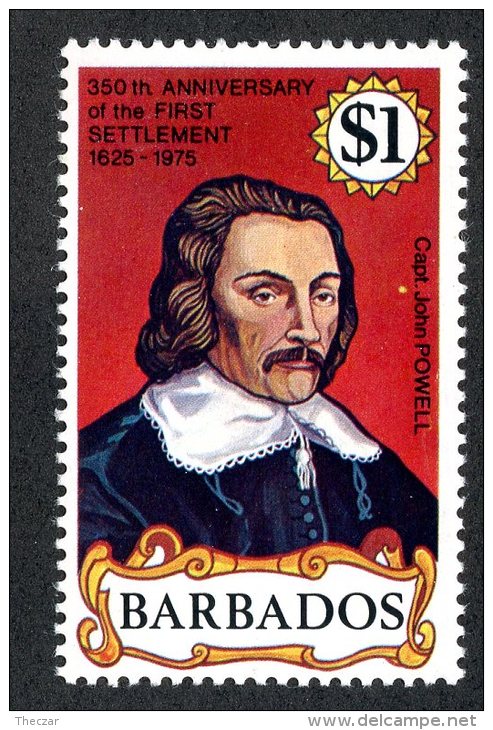 3386x)  Barbados 1975 - Sc# 431 ~ Mnh**  (scv $1.05) - Barbados (1966-...)