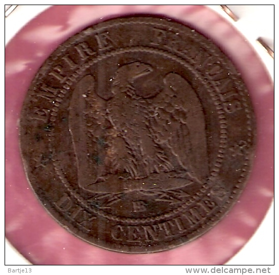 FRANKRIJK 10 CENTIMES 1861B - Andere & Zonder Classificatie