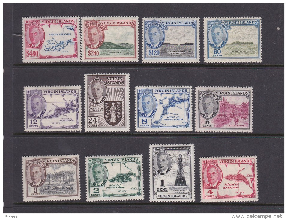 Virgin Islands 1952 Definitives Set MH - Andere & Zonder Classificatie