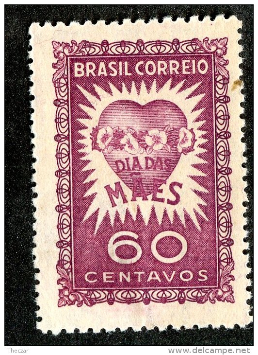 3454x)  Brazil 1951 - Sc# 706 ~ M*  (scv $.70 Retail) - Unused Stamps