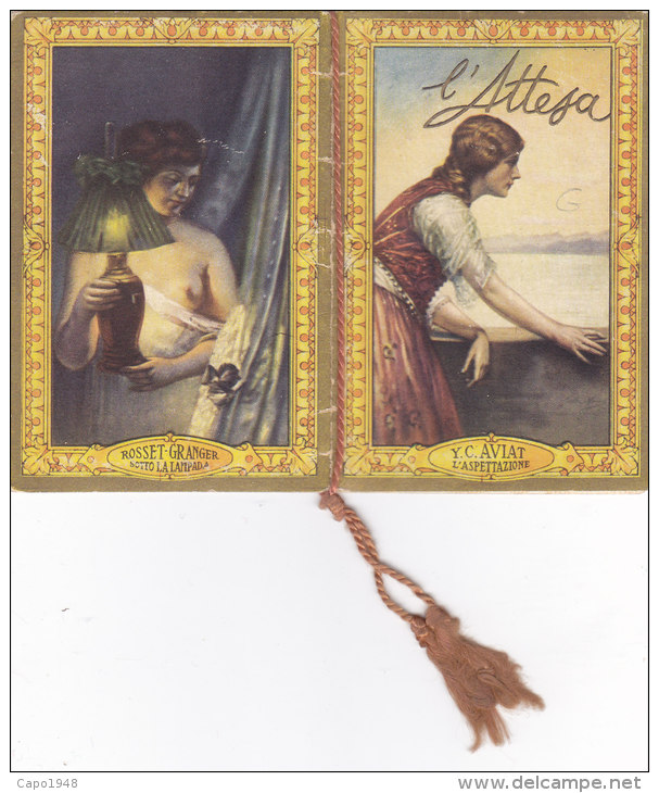 CALENDARIETTO "L'ATTESA" CHARME SENI NUDI  1941   -2-882-17563-562 - Petit Format : 1921-40