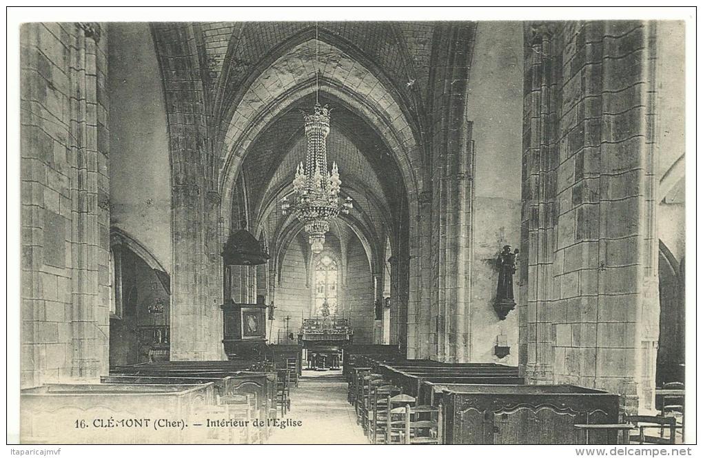 R :  Cher :  Clémont  :  Int.  De  L '  église - Clémont