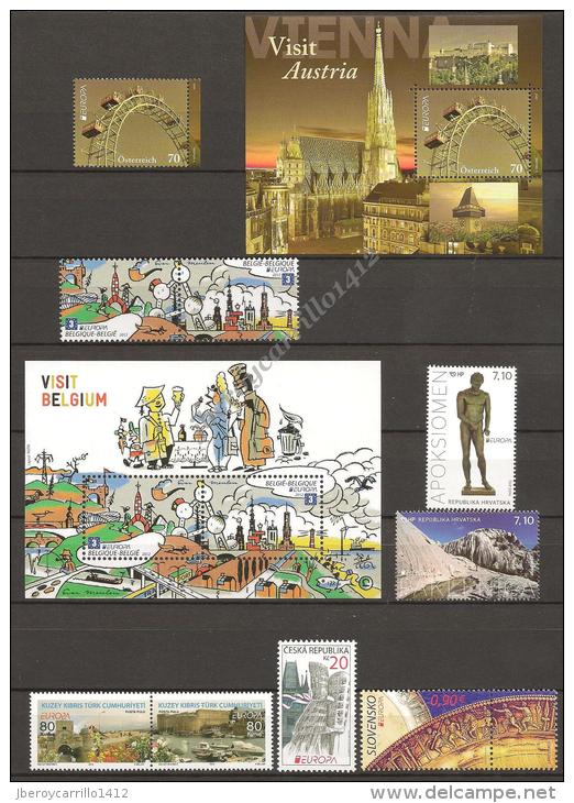 EUROPA 2012- “VISITAR ..." - COLECCIÓN  COMPLETÍSIMA  DE SELLOS + HOJITAS Y HOJAS BLOQUE.-TEMÁTICA EMITIDA POR 65 PAÍSES - Collections