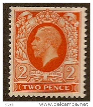 GB 1934 2d KGV Wmk Sideways SG 442b U X#IH5 - Unused Stamps