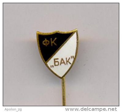 FOOTBAL / SOCCER , CLUB ´´FK BAK´´-  BELA CRKVA , SERBIA, Enamelled OLD Pin Badge From 1970th. - Bowling