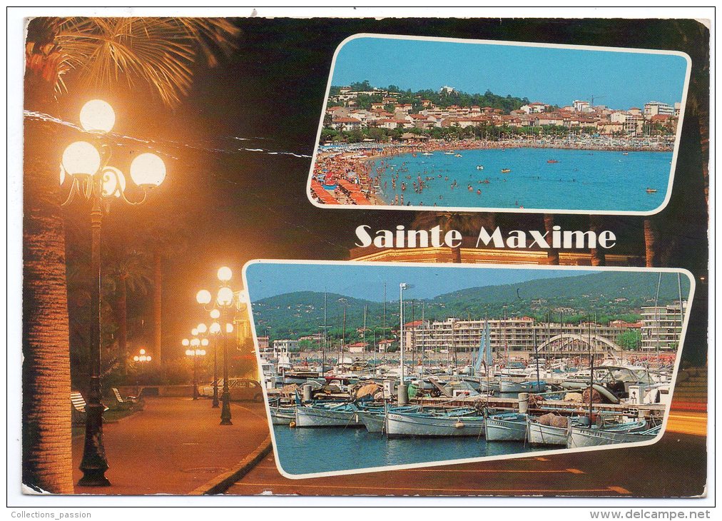 CP, 83, SAINTE MAXIME, Multivues, écrite, Voyagé En 1984 - Sainte-Maxime