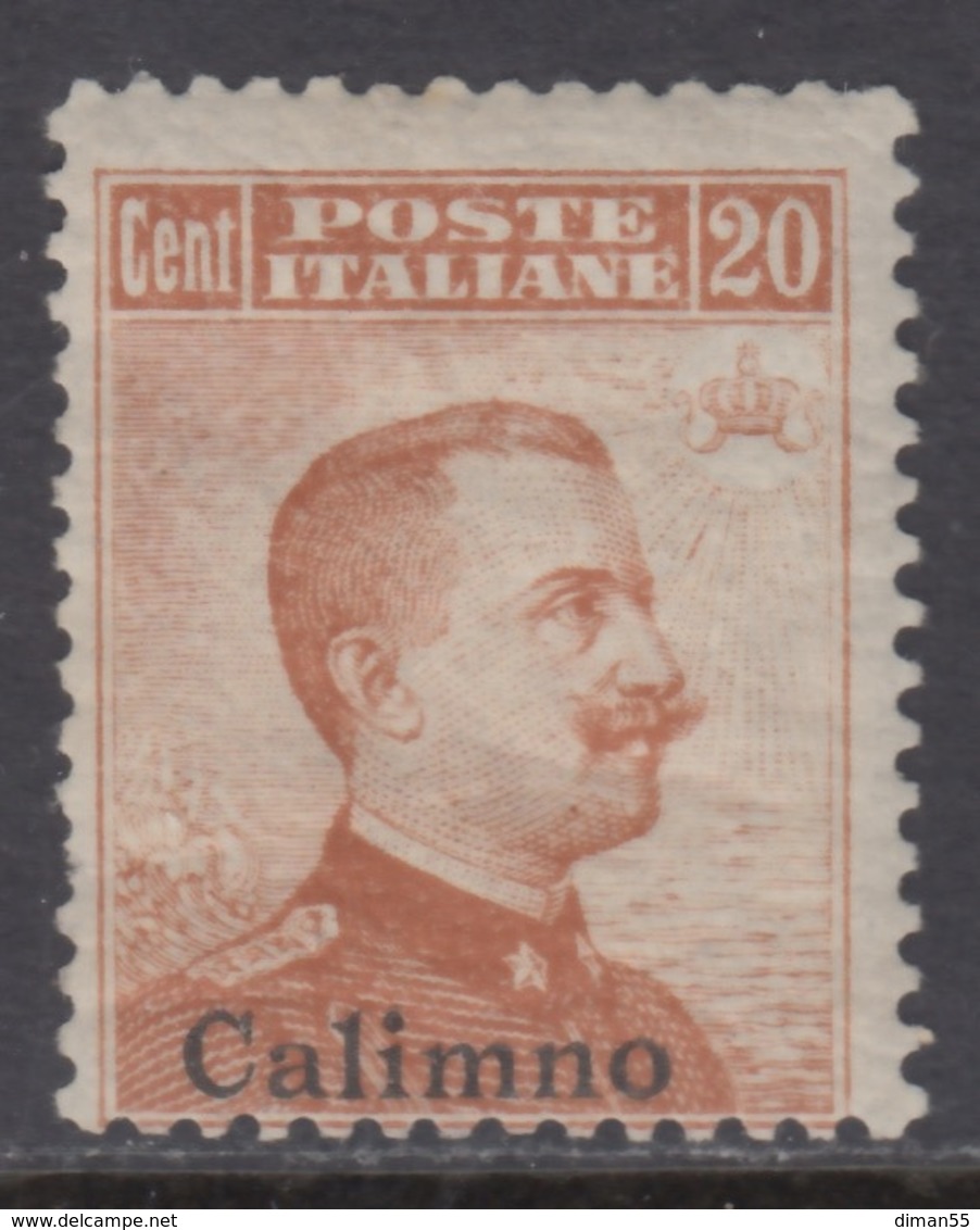 EGEO - CALIMNO - N.9 - Cv 450 Euro - FIRMATO (SIGNED) BIONDI - GOMMA INTEGRA - MNH** Con CERTIFICATO - Egée (Calino)