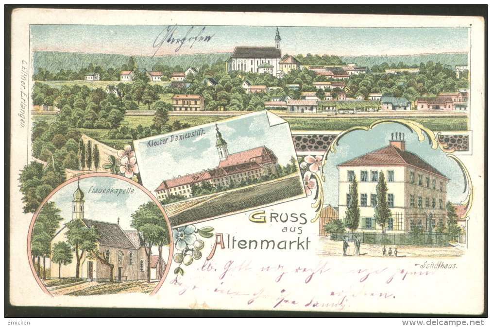 Altenmarkt Im Pongau SALZBURG LITHO OLD POSTCARD - Altenmarkt Im Pongau