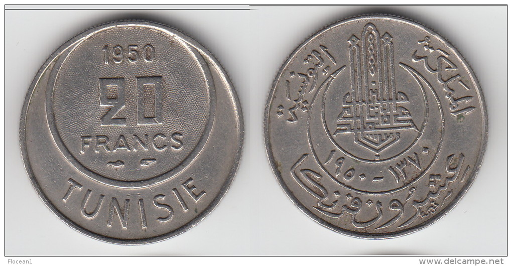 ****  TUNISIE - TUNISIA - 20 FRANCS 1950 **** EN ACHAT IMMEDIAT !!! - Tunisia