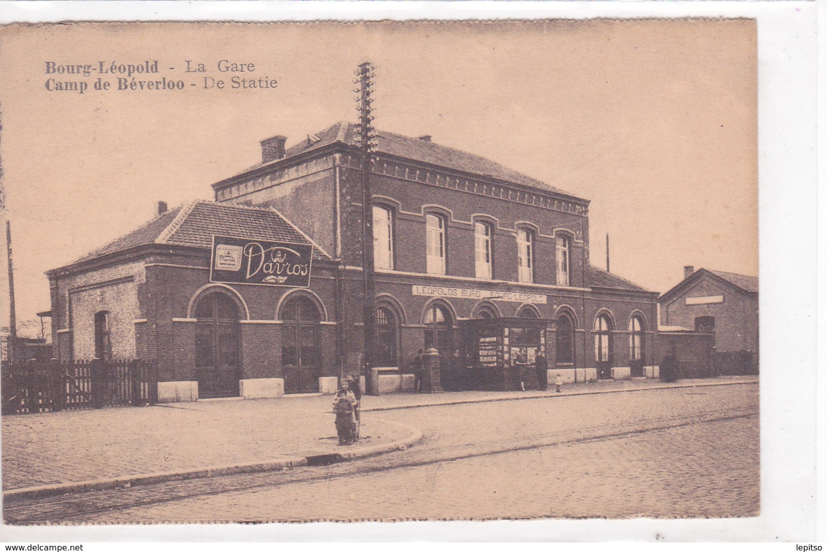 Leopoldsburg-Bourg Léopold   écrite En 1928  "Camp De Beverloo-De Statie " "     Voir Scans - Leopoldsburg