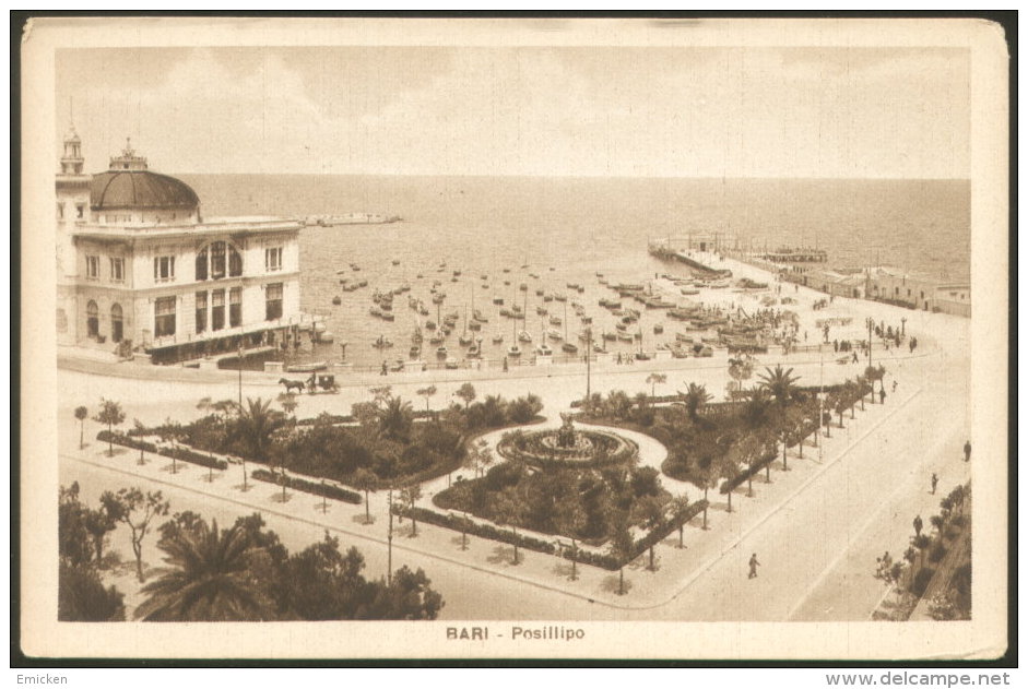 BARI POSILLIPO OLD POSTCARD - Bari