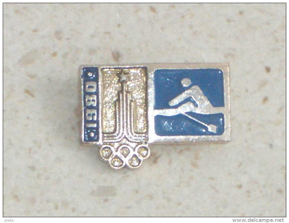 ROWING - Olympic Games 1980. ( Russia ) Pin Badge Aviron Olympics Jeux Olympiques Juegos Olímpicos Olympia Olimpiadi - Canottaggio