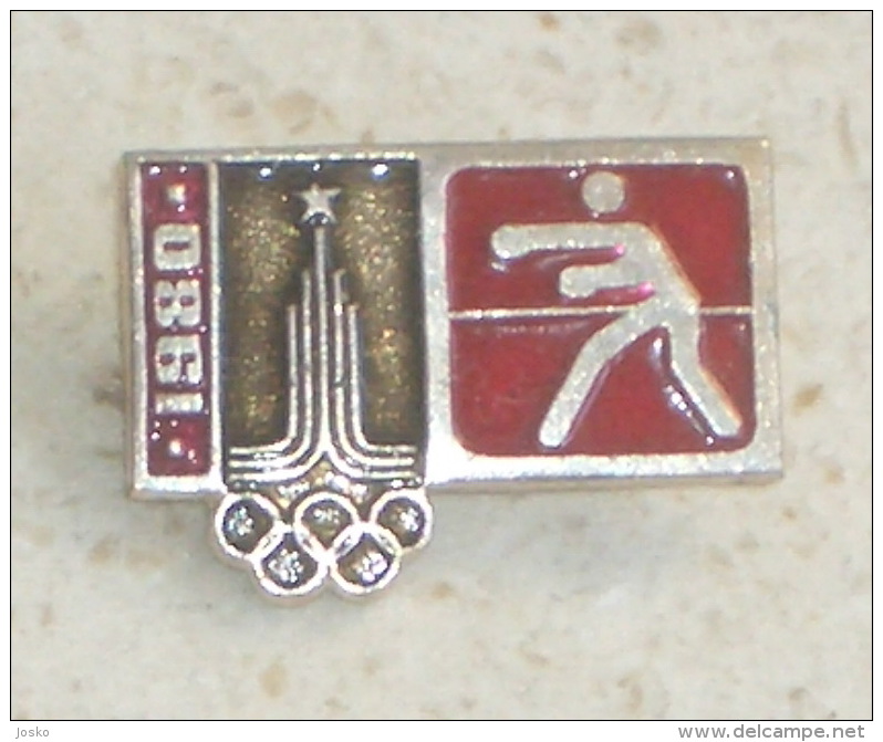 BOXING - Olympic Games 1980. Moscow Pin * Badge Boxe Boxeo Boxen Pugilato Olympics Jeux Olympiques Olympia Olimpiadi - Boxing