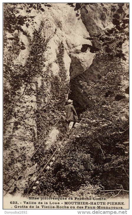 MOUTHIER-HAUTE-PIERRE (25  Doubs  )     Grotte De La Vieille-Roche Ou Des Faux-Monnayeurs - Altri & Non Classificati