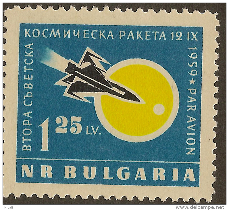 BULGARIA 1960 1l25 Air Lunik 3 SG 1185 UNHM ZU215 - Poste Aérienne