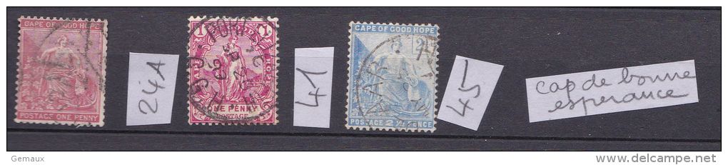 Cap De Bonne Espérance  Avec Numérotation  Michel  A VOIR - Cape Of Good Hope (1853-1904)