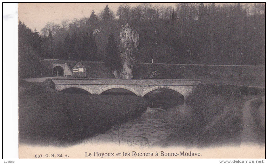 BONNE MODAVE "Le Hoyoux Et Les Rochers à Bonne-Modave"  écrite En 1908   Voir Scans - Huy