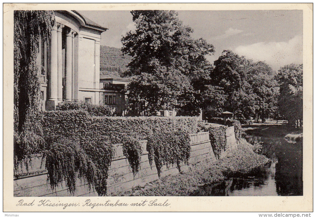 Carte Photo, Bad Kissingen - Regentenbau Mit Saale - Bad Kissingen