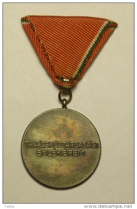 Hongrie Hungary Ungarn Médaille Medal 1919 - 1959  "" Council Of The Republic "" - Andere & Zonder Classificatie