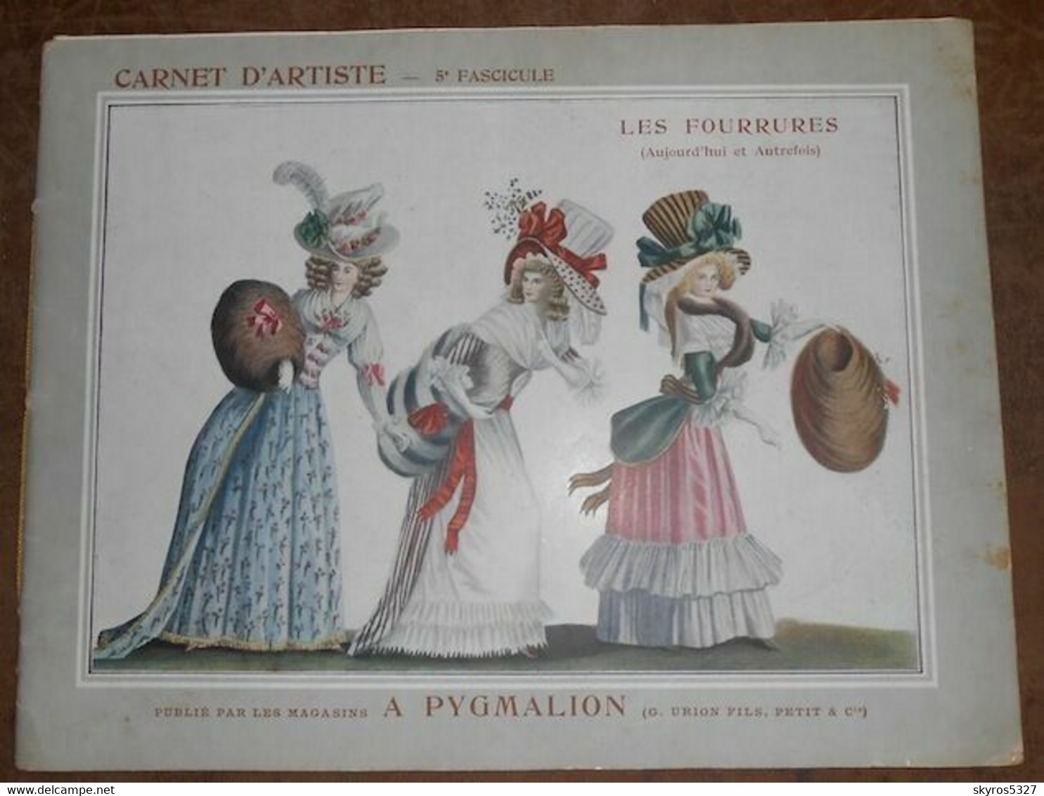 A Pygmalion – Carnet D'Artiste – 5ème Fascicule – Les Fourrures (Aujourd'hui Et Autrefois) - Kataloge