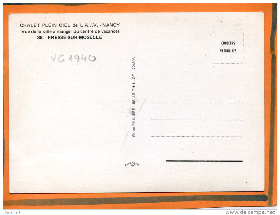 88 FRESSE SUR MOSELLE CHALET PLEIN CIEL DE L. A . J. V .Vue De La Salle à Manger Du Centre De Vacances - Fresse Sur Moselle