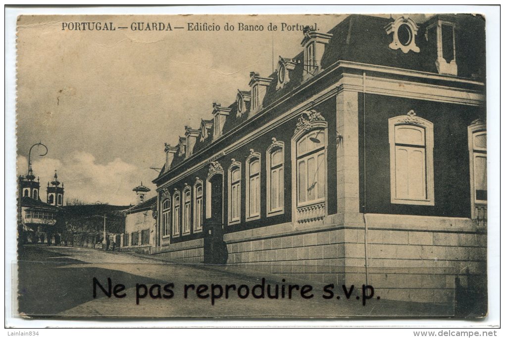 - Portugal - GUARDA - Edificio Do Banco De Portugal, Non écrite, Belle, BE, Scans. - Guarda