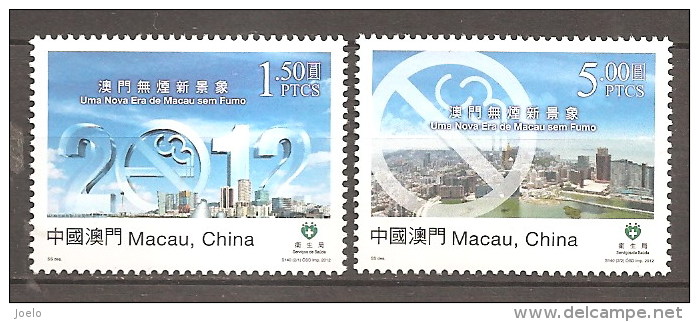 MACAU 2012 START OF ANTI TABACCO ERA MNH - Neufs