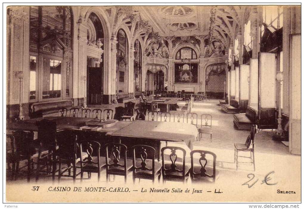 796- Postal Monte-carlo, Interior Del Casino, , Monaco - Casino
