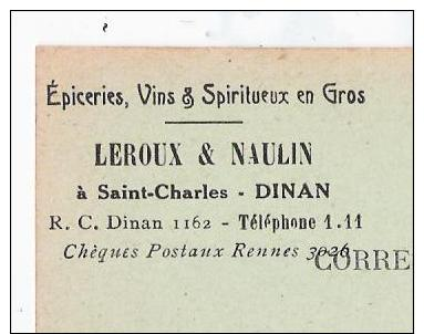 74 - TANINGES - Vue Générale + Pub épiceries, Vins & Spritueux  à DINAN: LEROUX & NAULIN à Saint Charles - Taninges