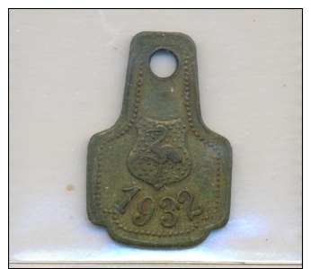 Nederland - ´s-Gravenhage 1932  - Hundemarke - Dog Tax Tag- Médaille De Chien - Hondenpenning - Other & Unclassified