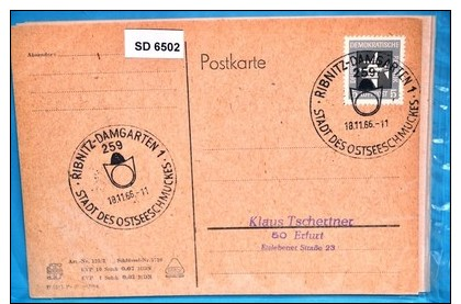 SD6502 Stadt Des Ostsee-Schmuck, 259 Ribnitz-Damgarten DD 18.11.1966 - Franking Machines (EMA)