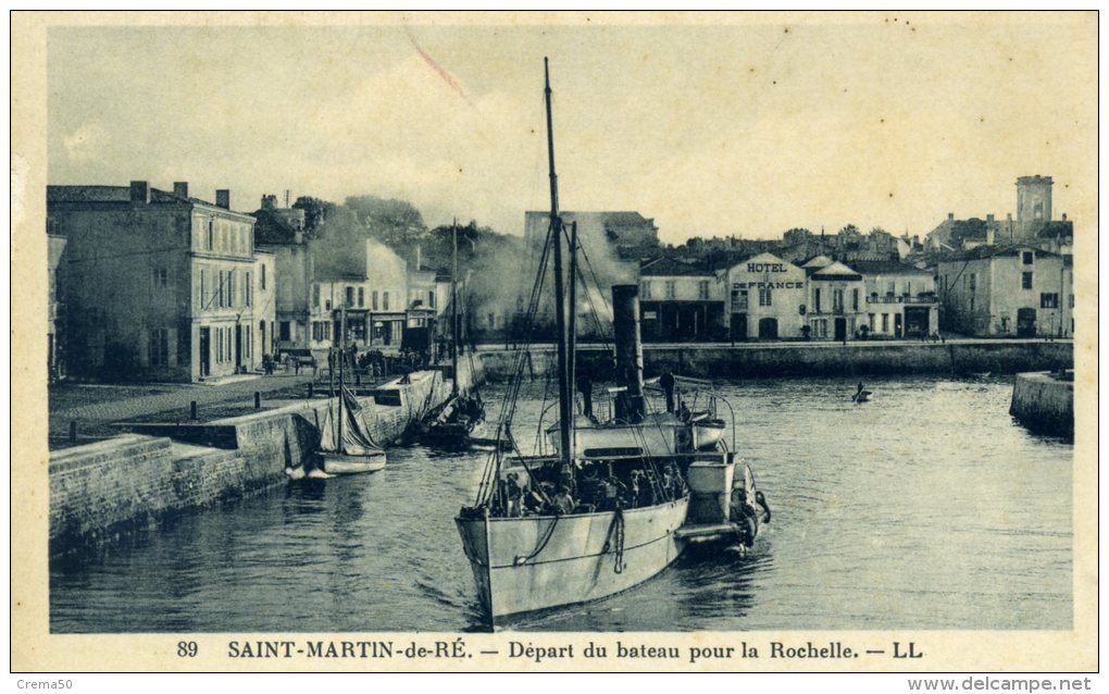 17 - SAINT MARTIN DE RE - Départ Du Bateau Pour La Rochelle - - Saint-Martin-de-Ré