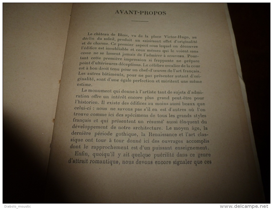 1922 Le CHÂTEAU De BLOIS Notice Historique Et Archéologique...par Frédéric Et Pierre Lesueur..nombreuses Photos,dessins - 1901-1940