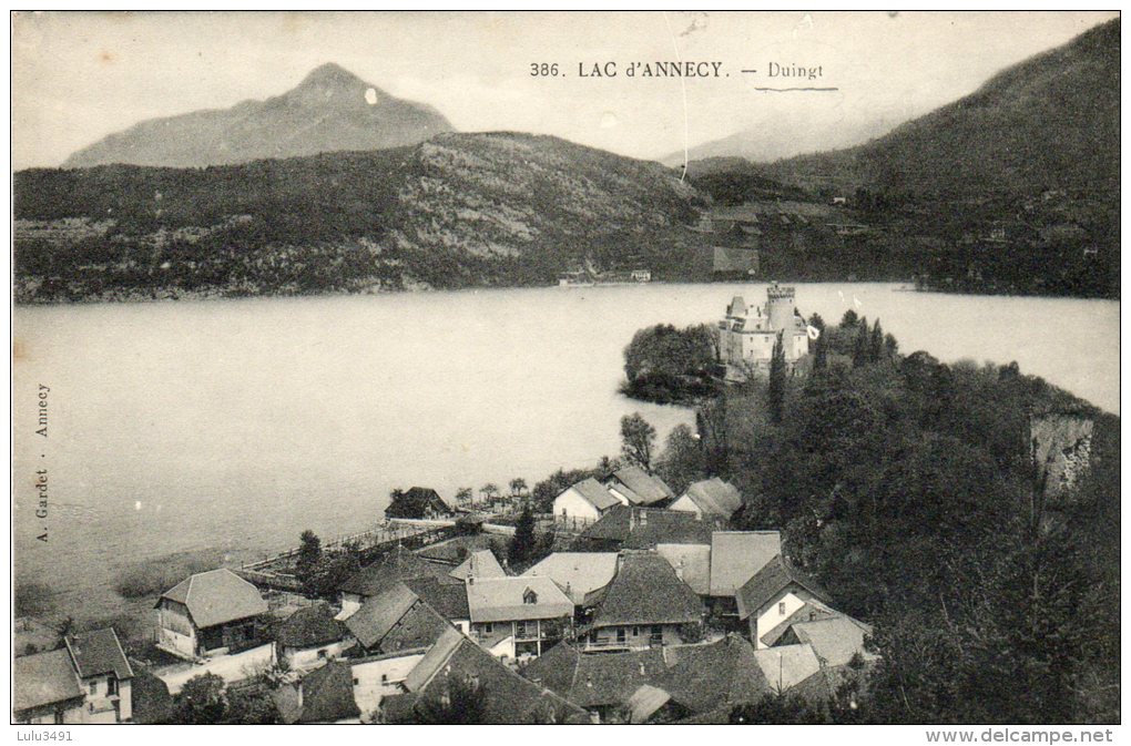 CPA - DUINGT (74)  - Le Lac , Duingt Et Son Château - Cornier
