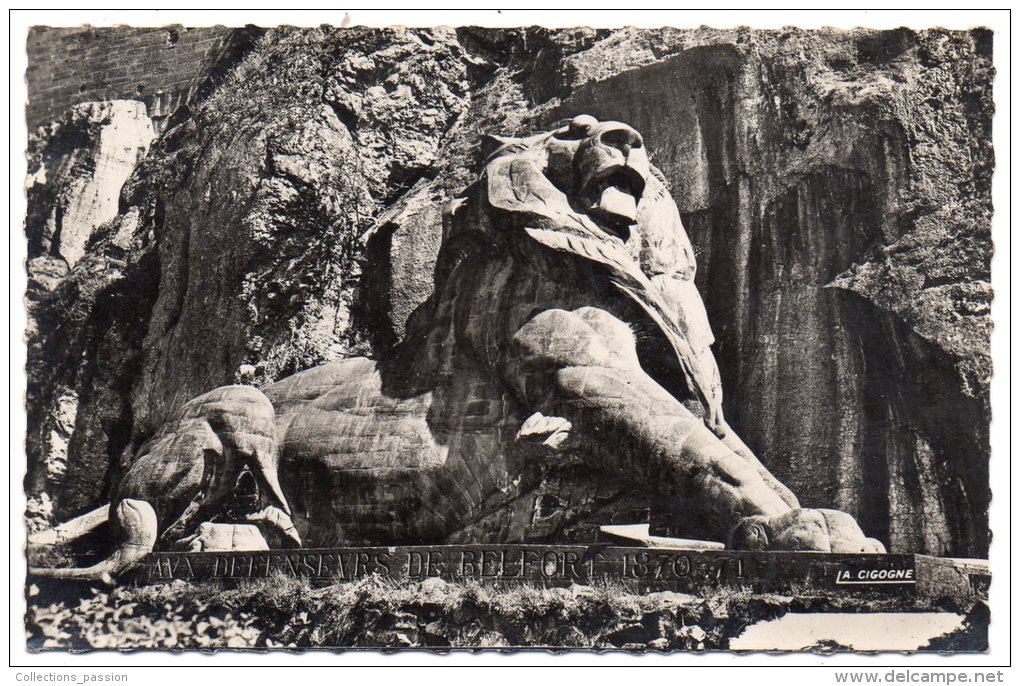 CP, 89, TERRITOIRE De BELFORT, Le Lion - Oeuvre De BARTHOLDI, écrite, Voyagé En 1960 - Belfort – Le Lion