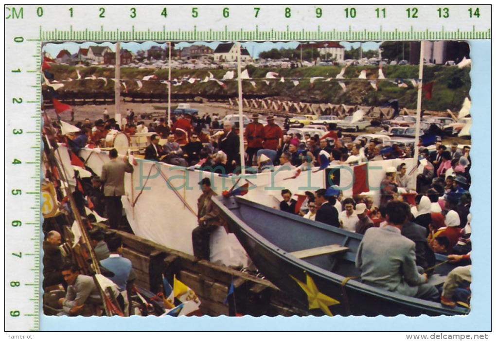 New Brunswick East Coast ( La Bénédiction Des Chalutiers , Blessing Of The Fleet) Post Card Carte Postale 2 Scans - Other & Unclassified