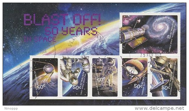 Australia-2008 Blast Off 50 Years MS Used - Used Stamps