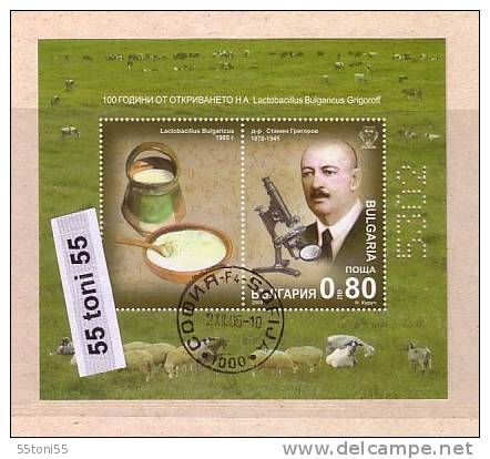 2005 Production Of Yoghurt (yogurt) S/S- Imper.oblitere/used (O)  Bulgaria/Bulgarie - Used Stamps