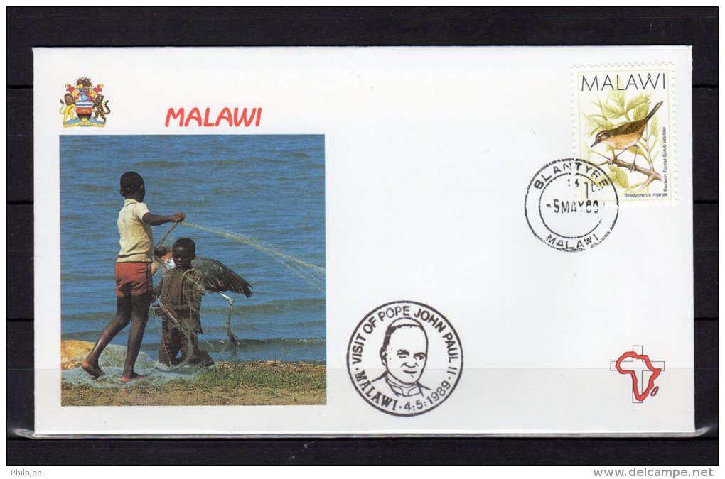 1989 : VOYAGES DU PAPE JEAN PAUL II / MALAWI Pope John Paul II  PAPA Jonas Paulius Giovanni Paolo II - Malawi (1964-...)