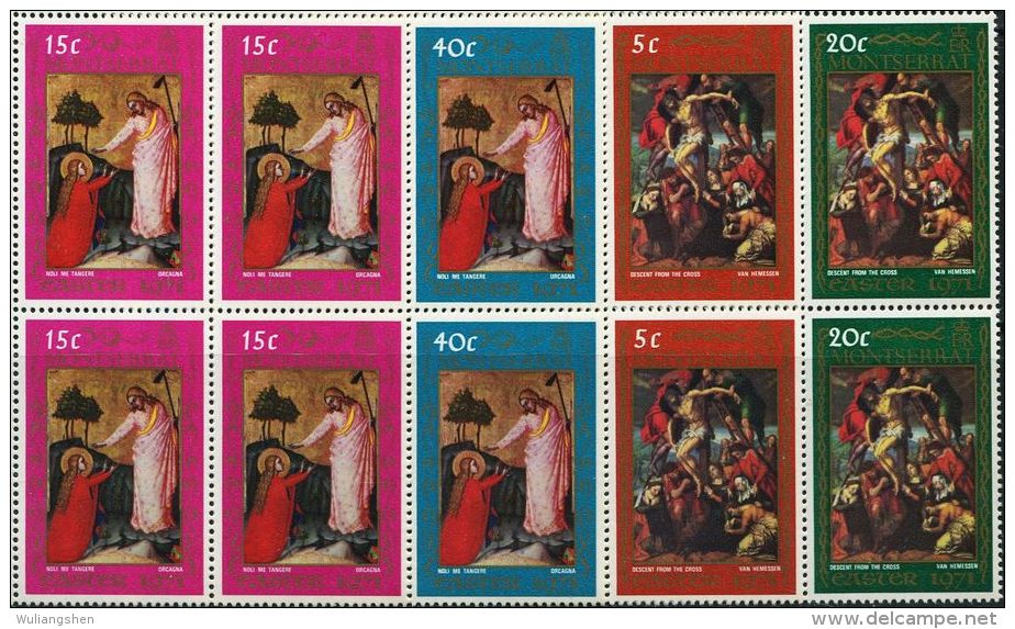 GN0041 Montserrat 1971 Easter Painting 4v MNH - Montserrat