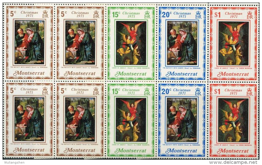 GN0044 Montserrat 1971 Christmas Painting 4v MNH - Montserrat